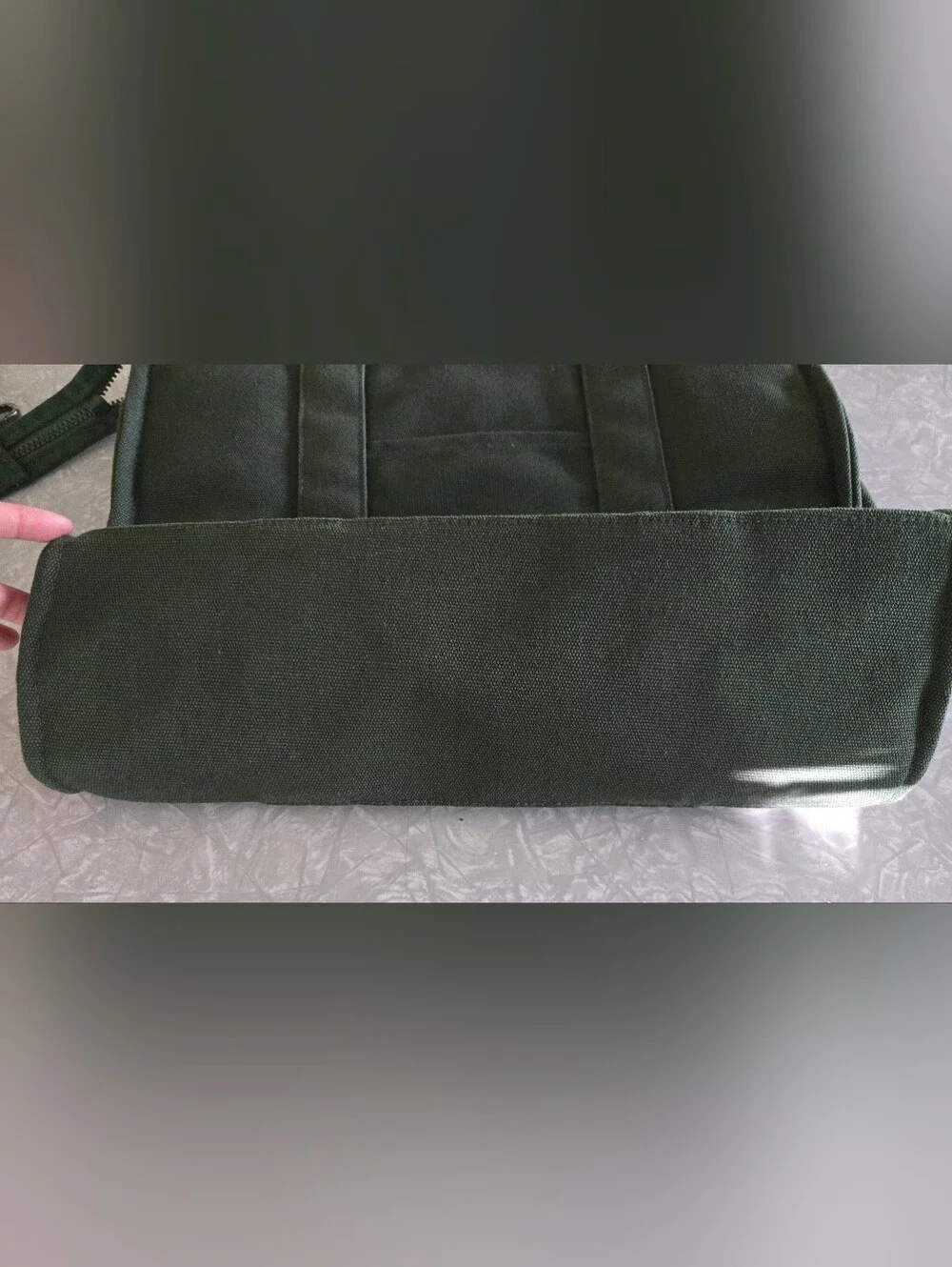 PopFlex Sloane Tote - Jungle Green/Floral Interior - EUC